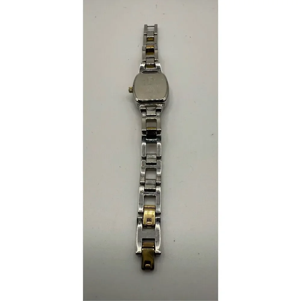Fossil F2 Silver Tone Oval FaceCase Link Bracelet Band Watch Stainless Steel